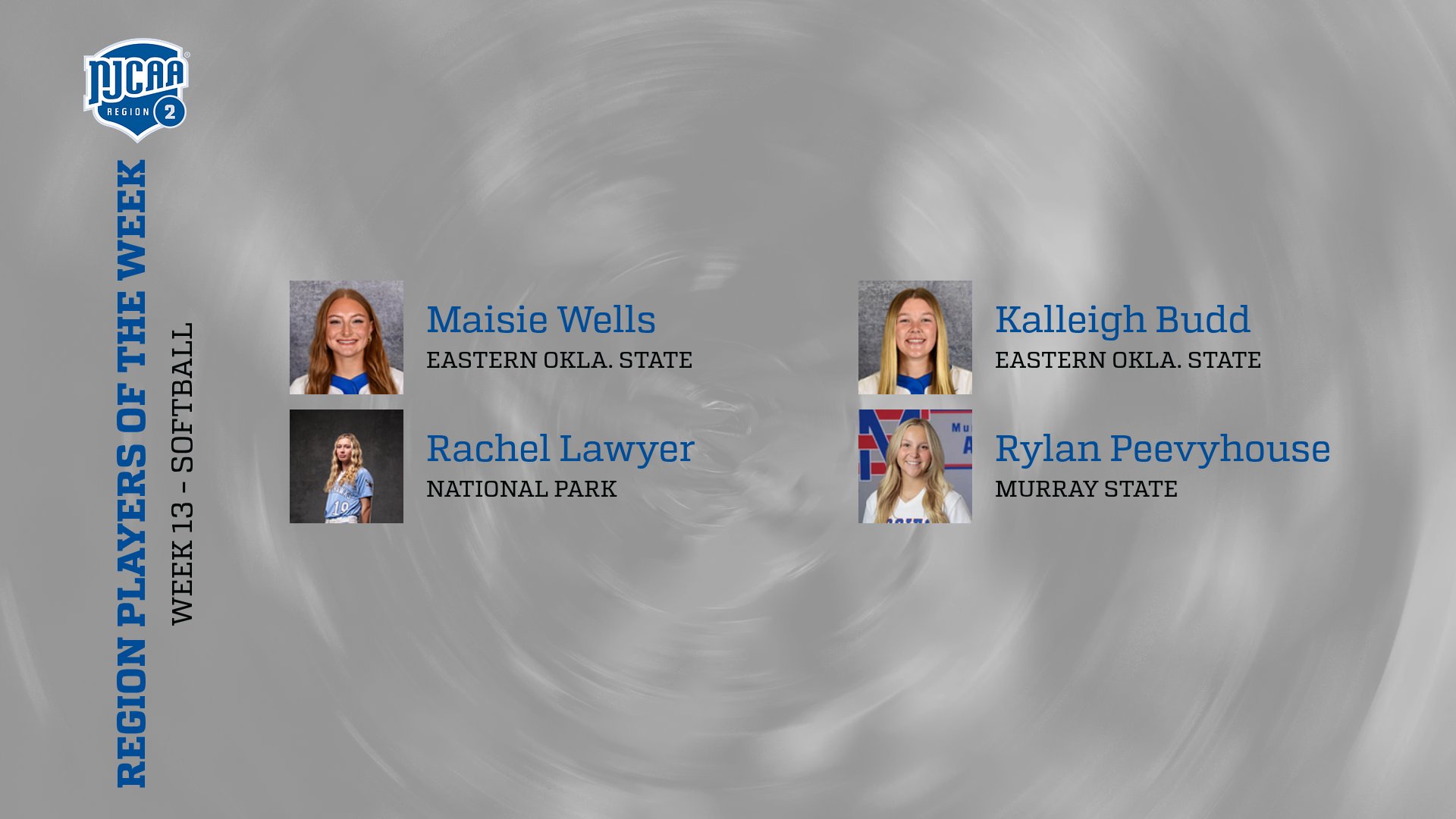 Week 13 - Softball Region Players of Week