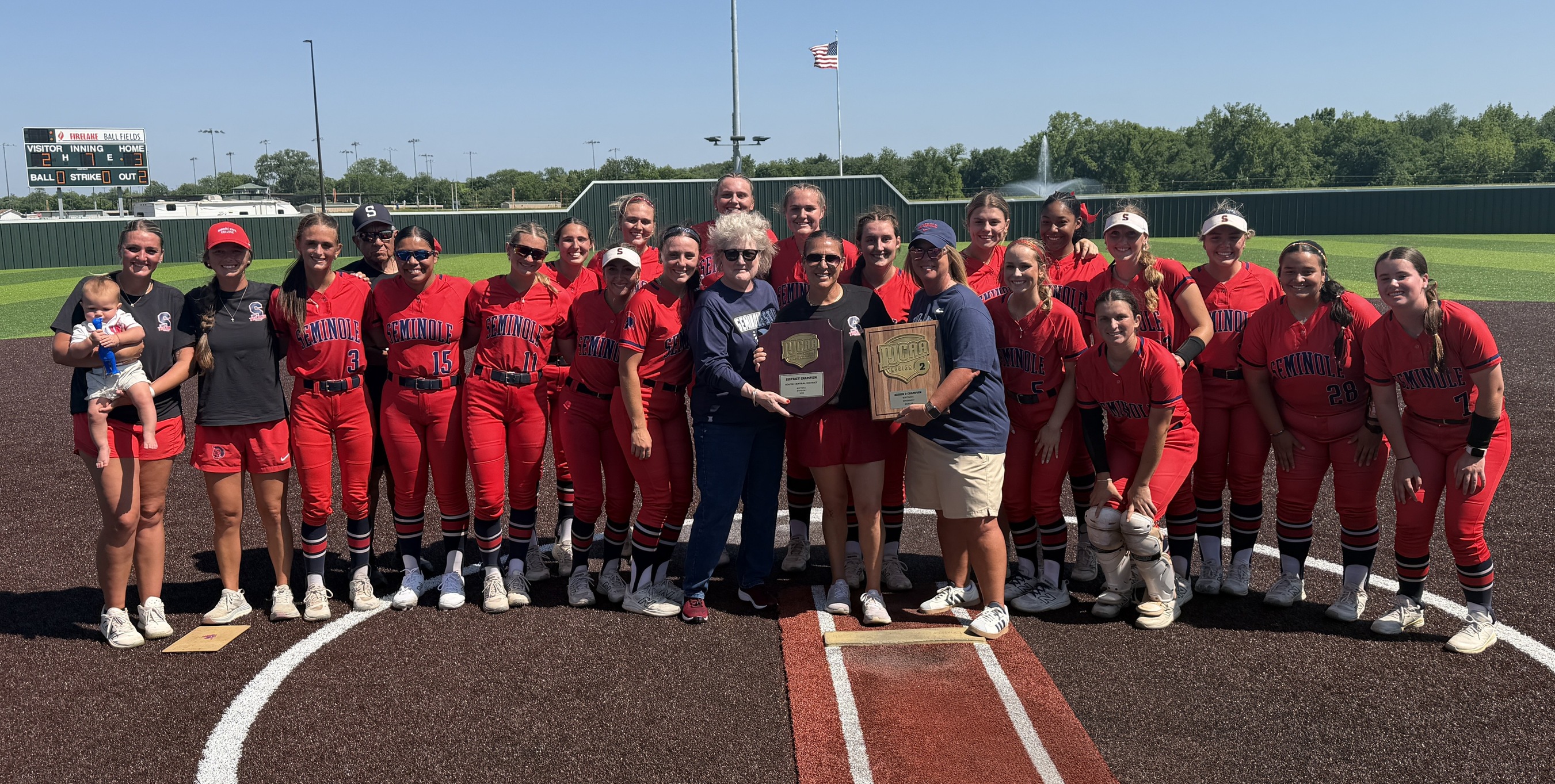 2026 NJCAA Region 2 &amp; DI Softball South Central District Champions - Seminole State College