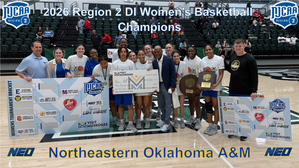 2026 Region 2 DI Women's Basketball Champions - Northeastern Oklahoma A&amp;M